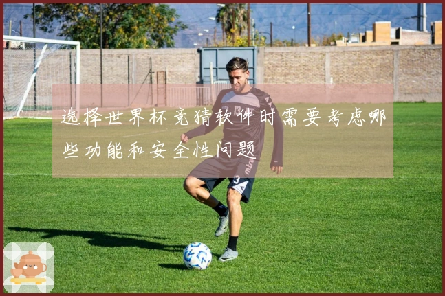 选择世界杯竞猜软件时需要考虑哪些功能和安全性问题